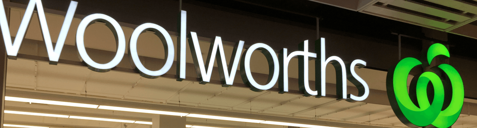 Woolworths sign